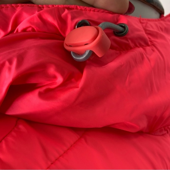 Superdry The Original Fuji Jacket Women's Pink Red Hooded Vest Size Small - Picture 12 of 16